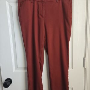 LOFT Women's Brick Red Trousers